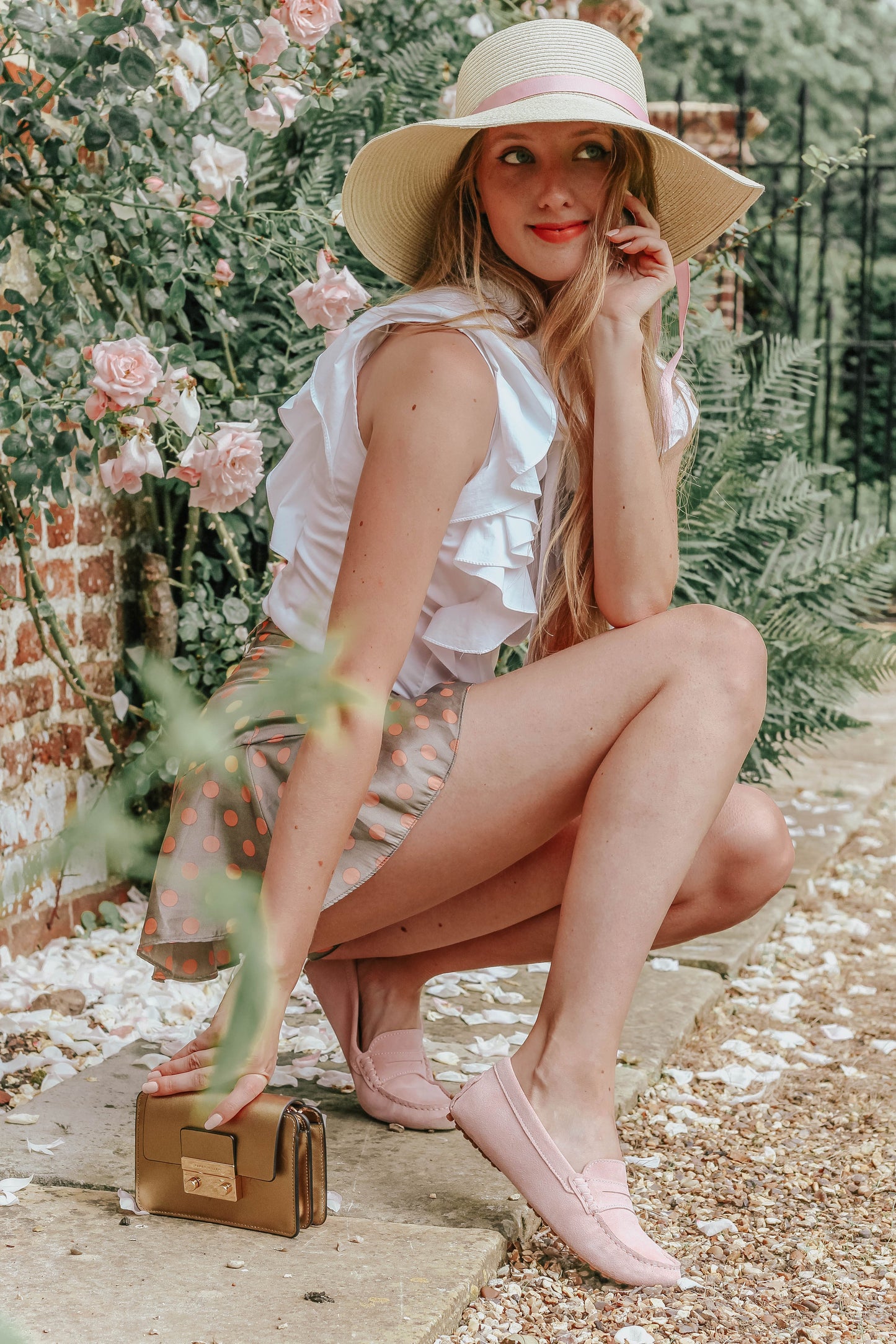 Hugs & Co. Women's Penny Driving Loafers, Ice Pink Suede