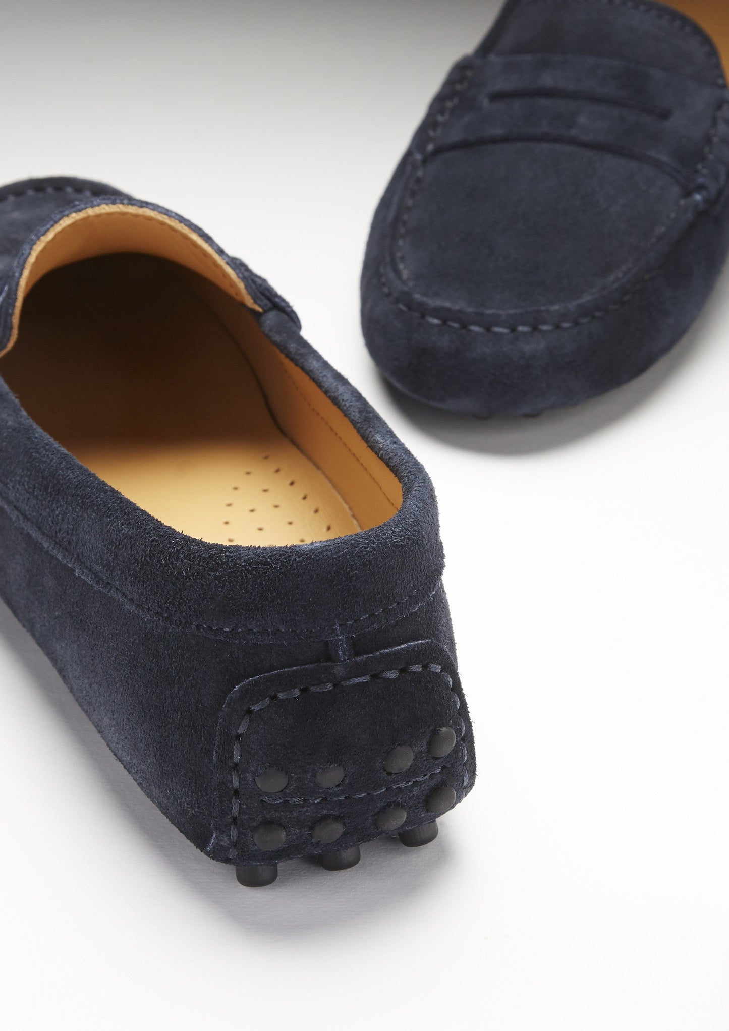 Hugs &  Co.  Penny Driving Loafers, Navy Blue Suede