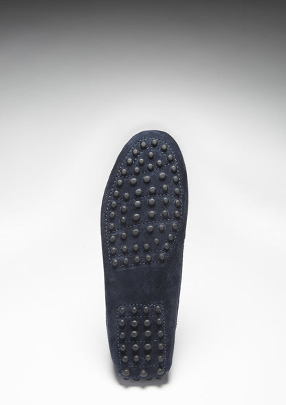 Hugs &  Co.  Penny Driving Loafers, Navy Blue Suede