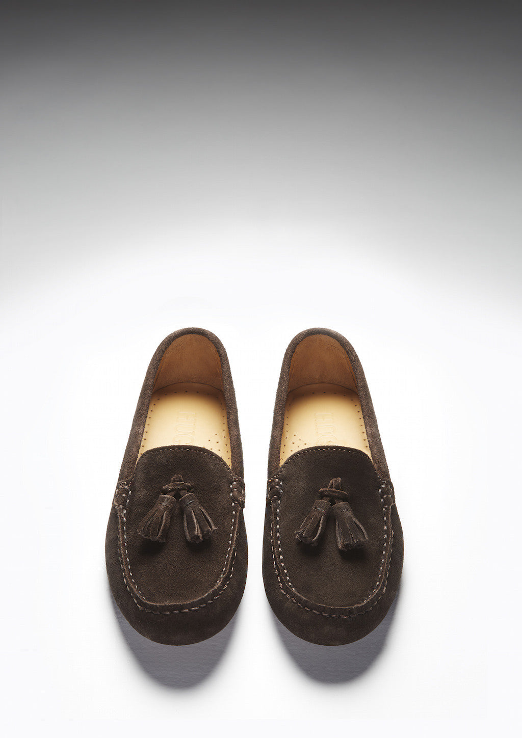 Hugs &  Co.  Women's Tasselled Driving Loafers, Brown Suede