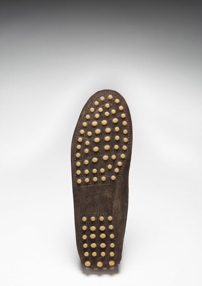 Hugs &  Co.  Women's Tasselled Driving Loafers, Brown Suede