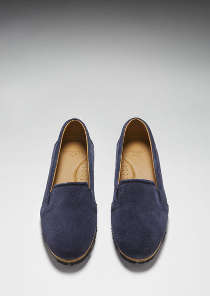 Hugs &  Co.  Women's Continental Espadrilles, Navy Blue Suede