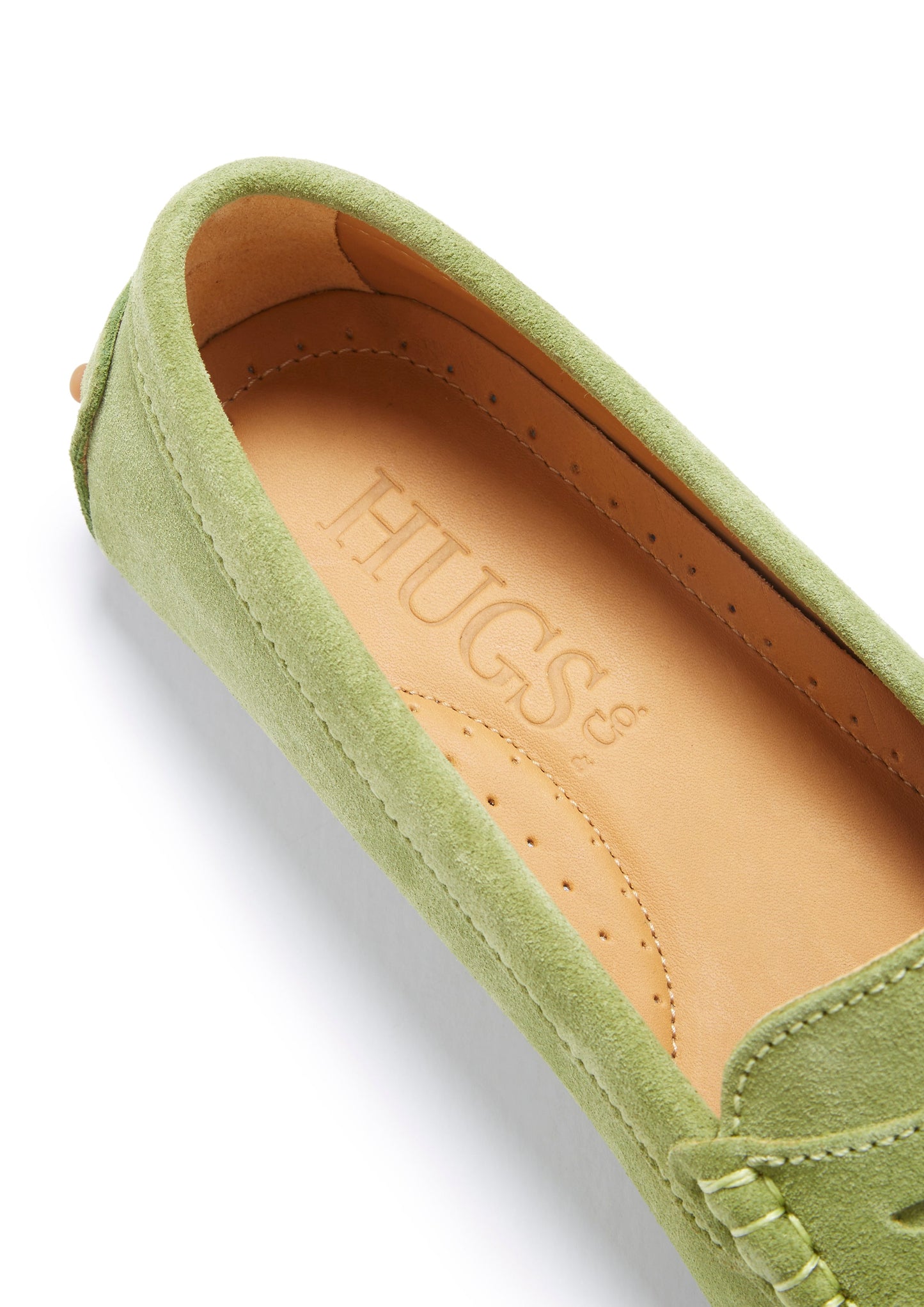 Hugs & Co.  Penny Driving Loafers, Olive Green