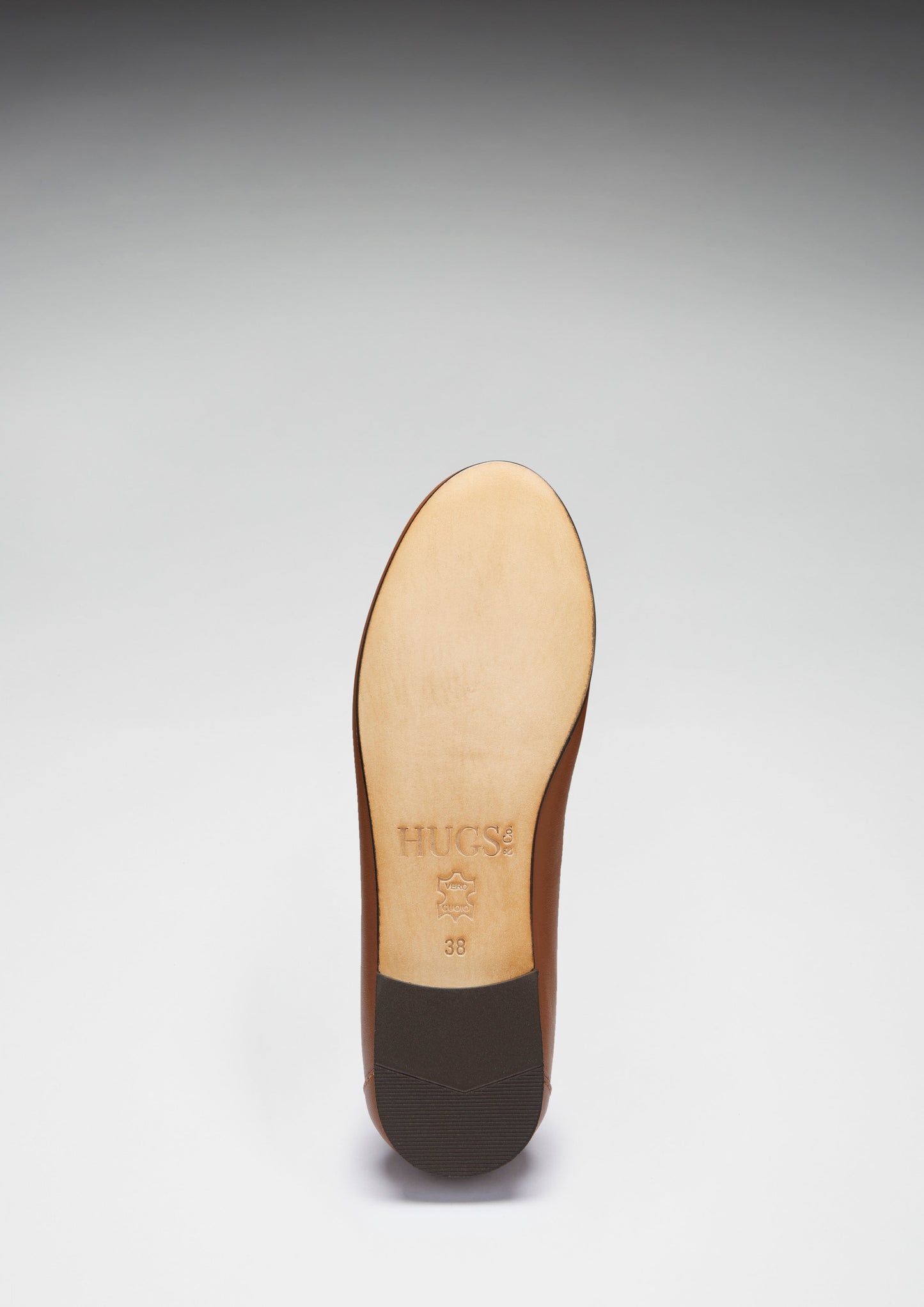 Hugs &  Co.  Women's Penny Loafers Leather Sole, Tan Leather