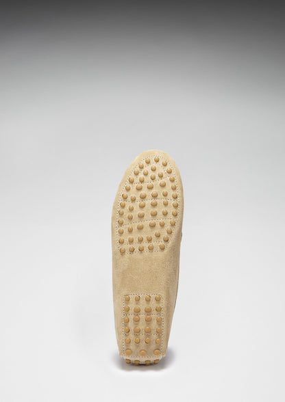 Hugs &  Co.  Women's Penny Driving Loafers, Taupe Suede