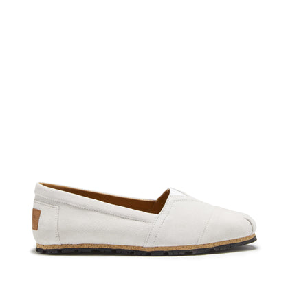 Hugs &  Co.  Women's Chukka Espadrilles, White Suede