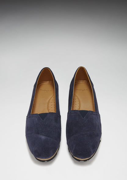Hugs &  Co.  Women's Chukka Espadrilles, Navy Blue Suede