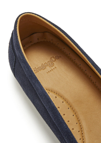 Hugs &  Co.  Women's Chukka Espadrilles, Navy Blue Suede
