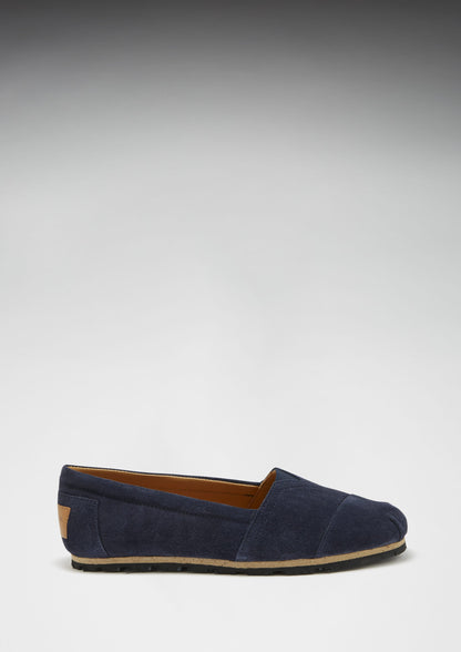 Hugs &  Co.  Women's Chukka Espadrilles, Navy Blue Suede