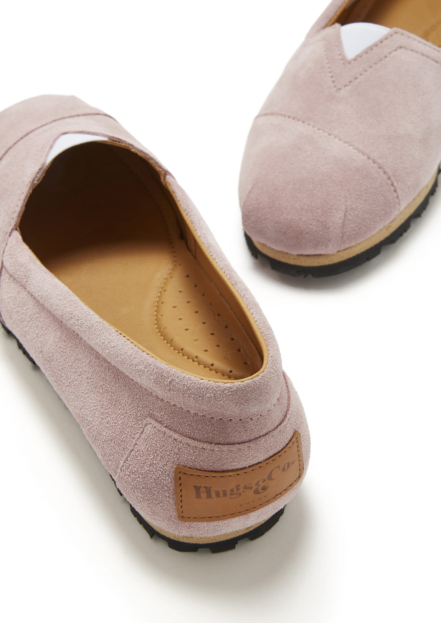 Hugs &  Co.  Women's Chukka Espadrilles, Powder Pink Suede
